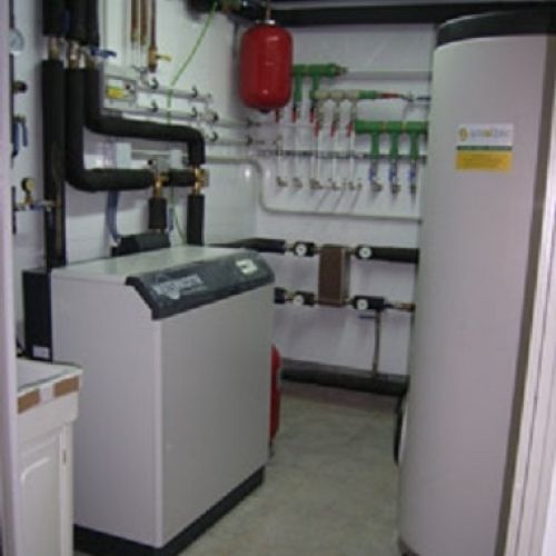 vertical, ACS, suelo radiante, piscina